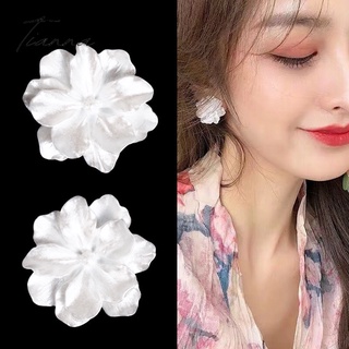 925 Silver Plated Earrings With Artificial Pearls Korean Style Fashion