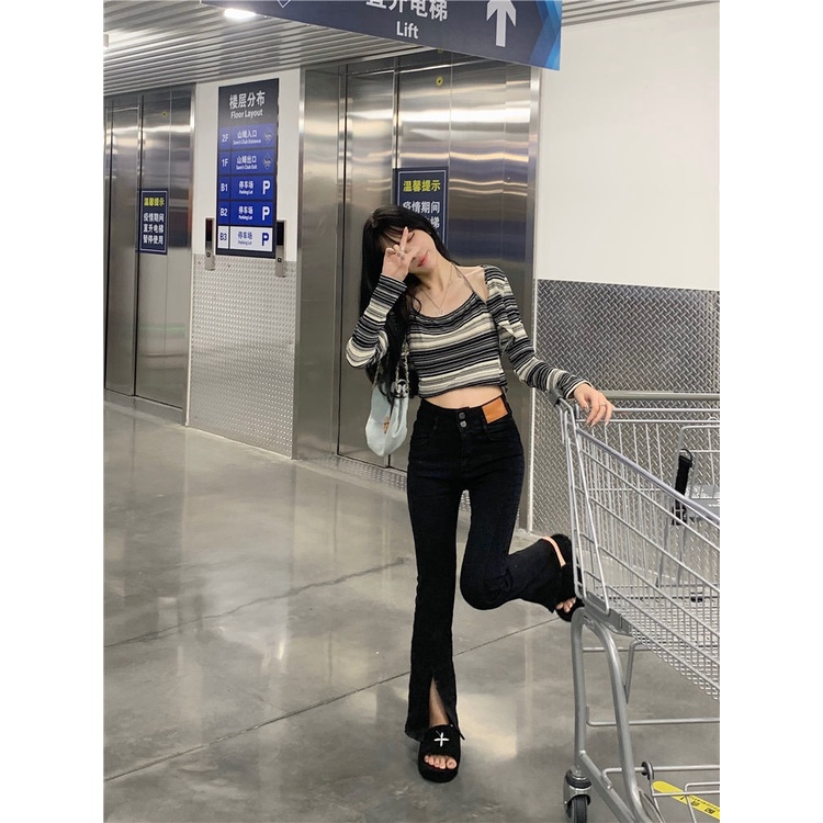 Set đồ COZOKC gồm áo khoác cardigan dài tay và áo hai dây phong cách Hàn Quốc quyến rũ dành cho nữ