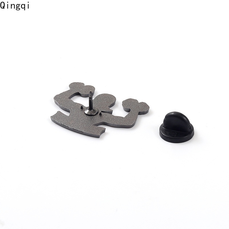 Ghim cài áo MISS ZOE hình tập tạ thể hình thời trang cho nữ