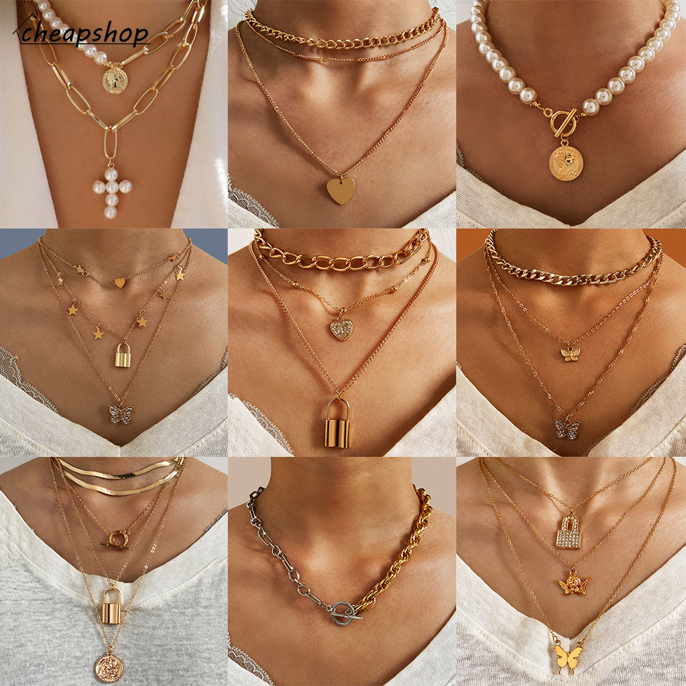 iF YOU Vòng Cổ Choker Nhiều Lớp Thời Trang Dành Cho Nữ