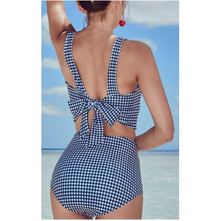 Bộ bơi nữ , bikini 2 mảnh đan ngực tay ngang Hàn Quốc | BigBuy360 - bigbuy360.vn
