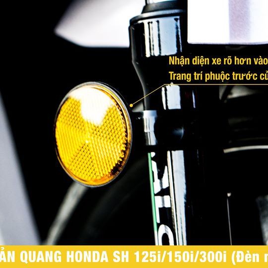 Đèn phản quang xe máy ZHI.PAT (đèn mắt mèo) lắp xe Honda & Yamaha