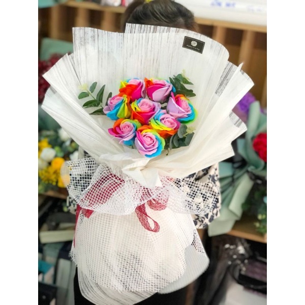 Hoa hồng sáp thơm 7 màu