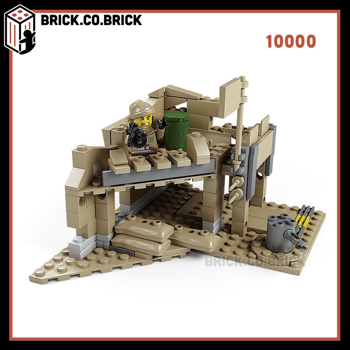 Đồ Chơi Mô Hình Lắp Ráp Xe Tăng Chủ Lực Biến Hình Hummer MBT Quân Đội Army 10000