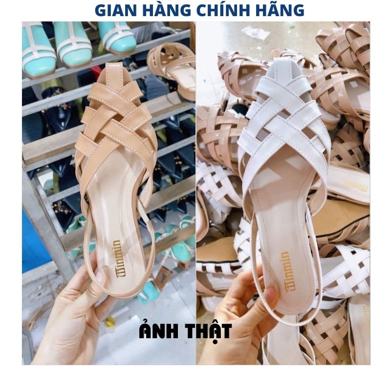 Giày lười nữ mũi nhọn đan lưới nhiều mầu phối nhiều quần áo xinh dễ thương -PHƯƠNG VŨ 1989