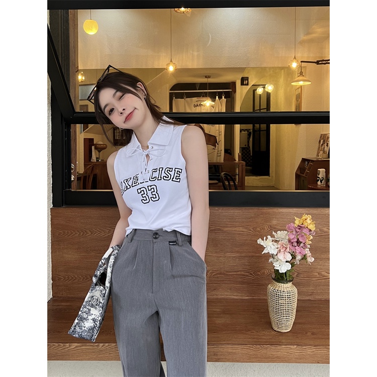 Áo Thun Nữ Cộc Tay Có Cổ Thời Trang Hàn Quốc