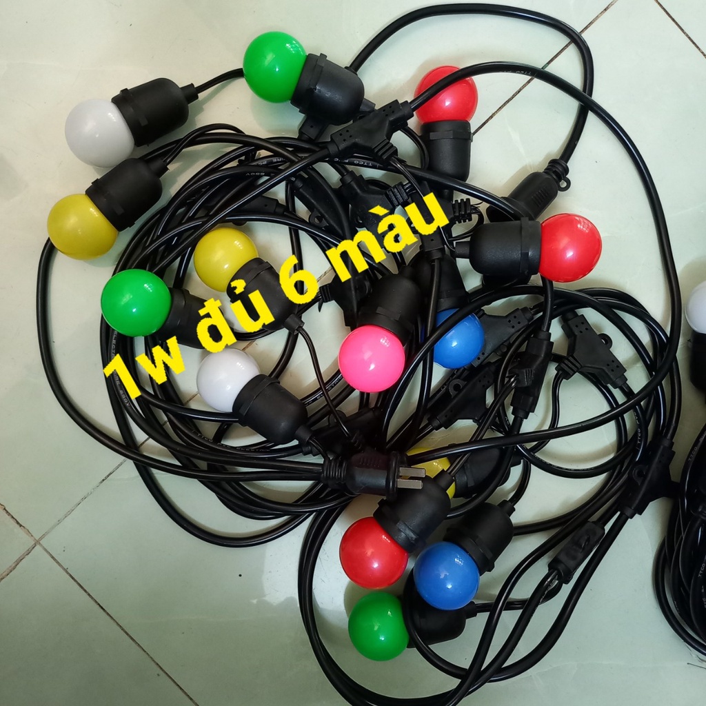 BÓNG ĐÈN LED 1W bóng chanh - độ bền cao - bóng tròn trang trí ngoài trời