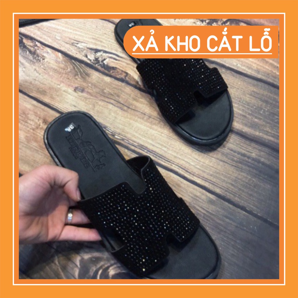 Dép HM Đính Đá Cực Sang, Dép Lê Nam Nữ Chữ H Thời Trang Cao Cấp Hottrend 2022 1995 ADAM