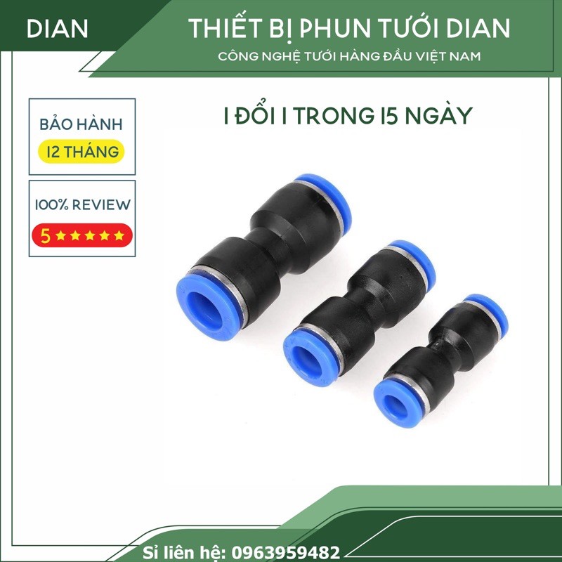 Nối nhanh ống PE 8mm phun sương