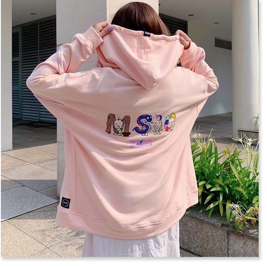 ÁO KHOÁC NỮ VÃI NỈ FORM RÔNG IN HÌNH HỌA TIẾT XIN ĐẸP THỜI TRANG MỚI KME