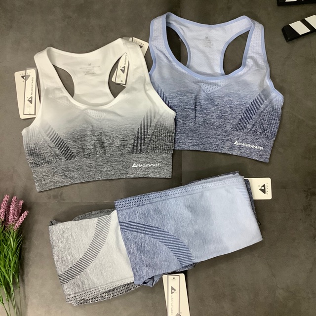 Set dệt loang chum mông nhà naqi tập gym, thể thao, yoga