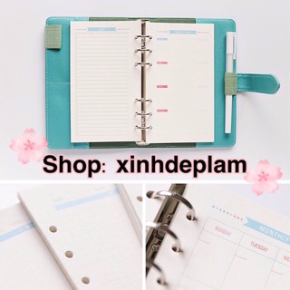 (Rẻ nhất) Giấy refill sổ Planner cơ bản sổ còng