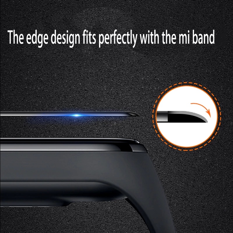 Miếng dán mặt đồng hồ Jansin kính 3D chống trầy xước bảo vệ cho đồng hồ thông minh Xiaomi Mi Band 7