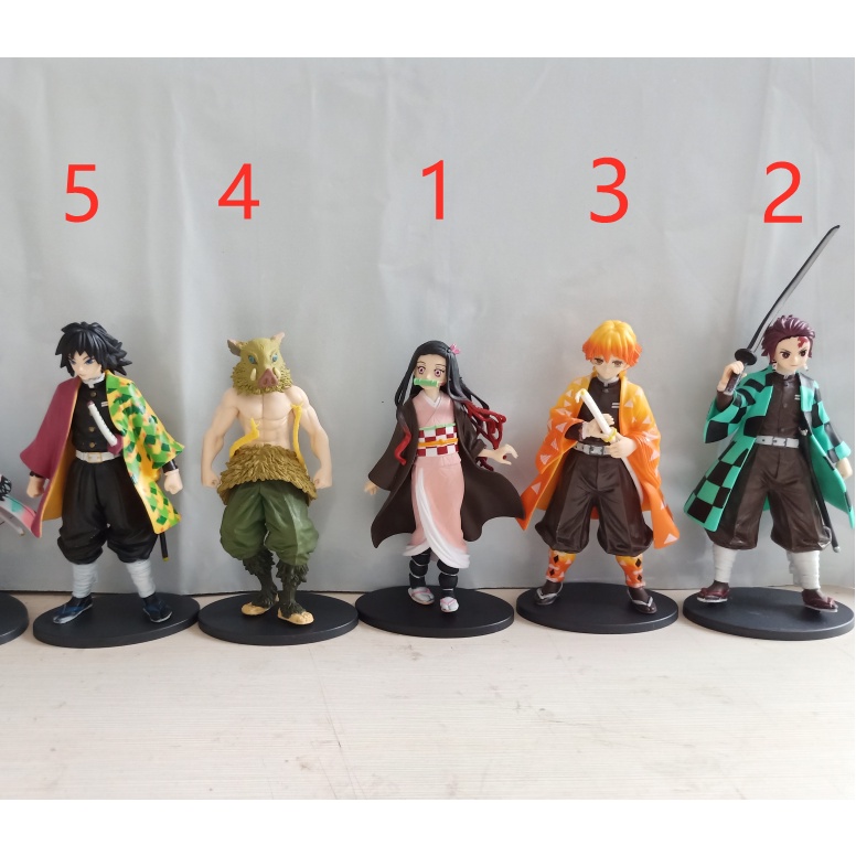 Mô Hình Nhân Vật Nezuko Tanjirou Zenitsu Trong Phim The blade of ghost Extinguish Kimetsu No Yaiba Bằng Pvc