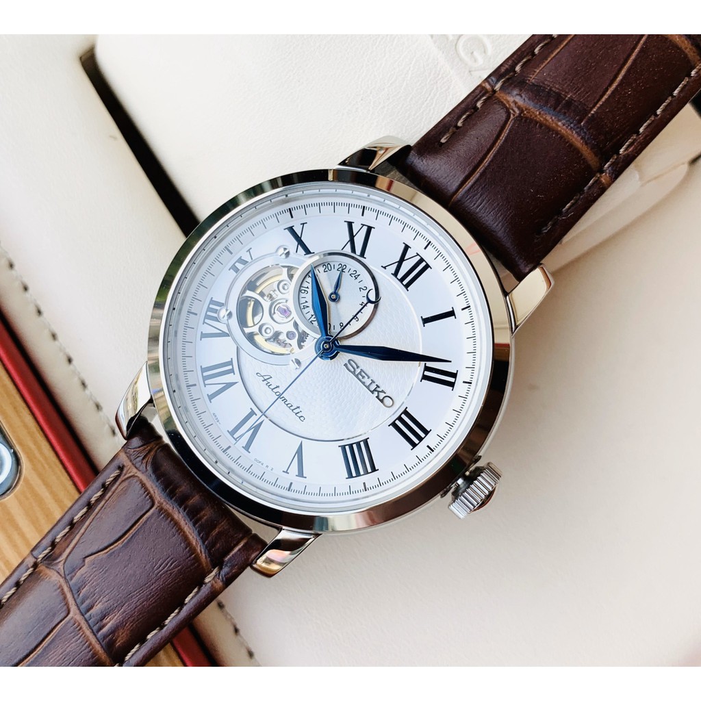 Đồng hồ nam chính hãng Seiko Presage SSA231K1 - Máy Cơ automatic - Kính Hardlex chống xước tốt