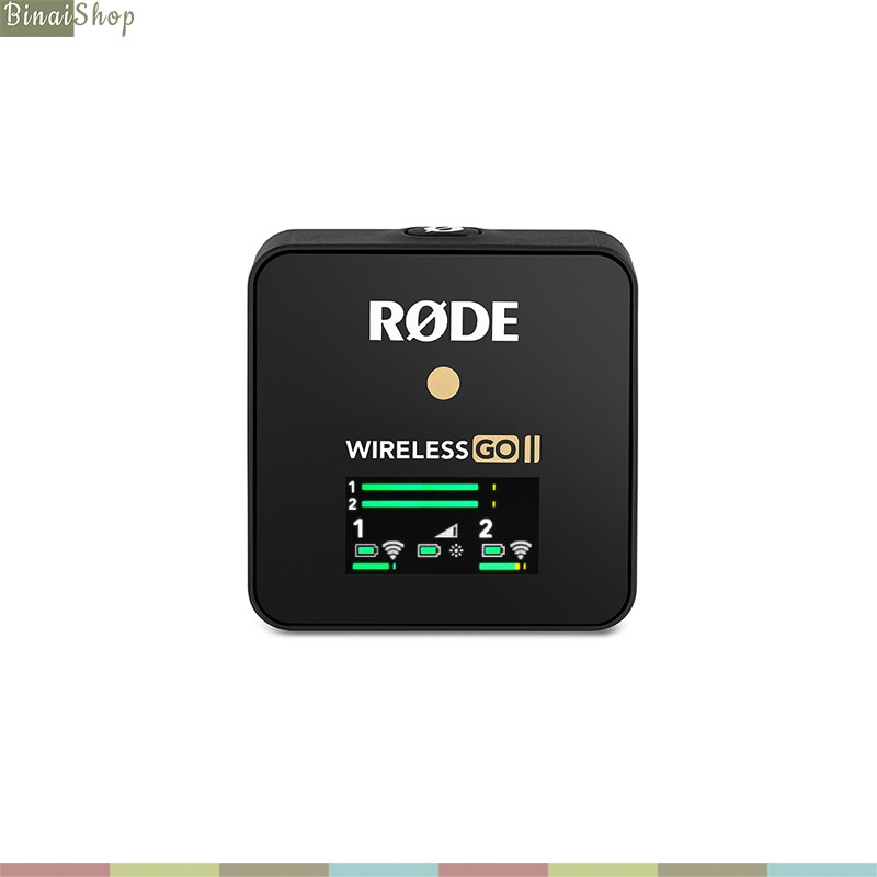 Rode Wireless GO II - Micro Thu Âm Không Dây Cao Cấp Cho Máy Ảnh, Tự Động Lưu Bản Ghi, Hoạt Động 7 Giờ