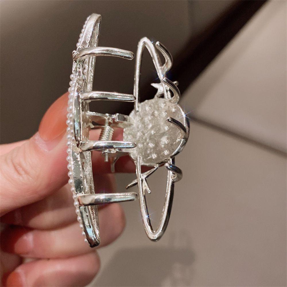 Kẹp Càng Cua Bằng Niken Hình Hành Tinh|Kẹp Tóc Dày Dặn Phong Cách Hàn Quốc Cho Nữ