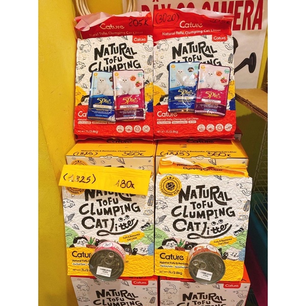 [3 LOẠI] cát tofu đậu nành Cature 7L dành cho mèo/ hamster/ sóc/ nhím/ thỏ/ bọ