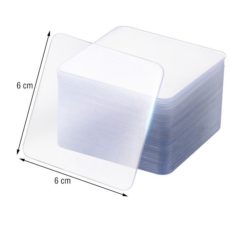 Miếng Băng Dính 3M Vuông, Miếng Dán 2 Mặt Trong Suốt, Băng Keo Chống Thấm, Miếng Dán Tường Đa Năng. Kingler 6000