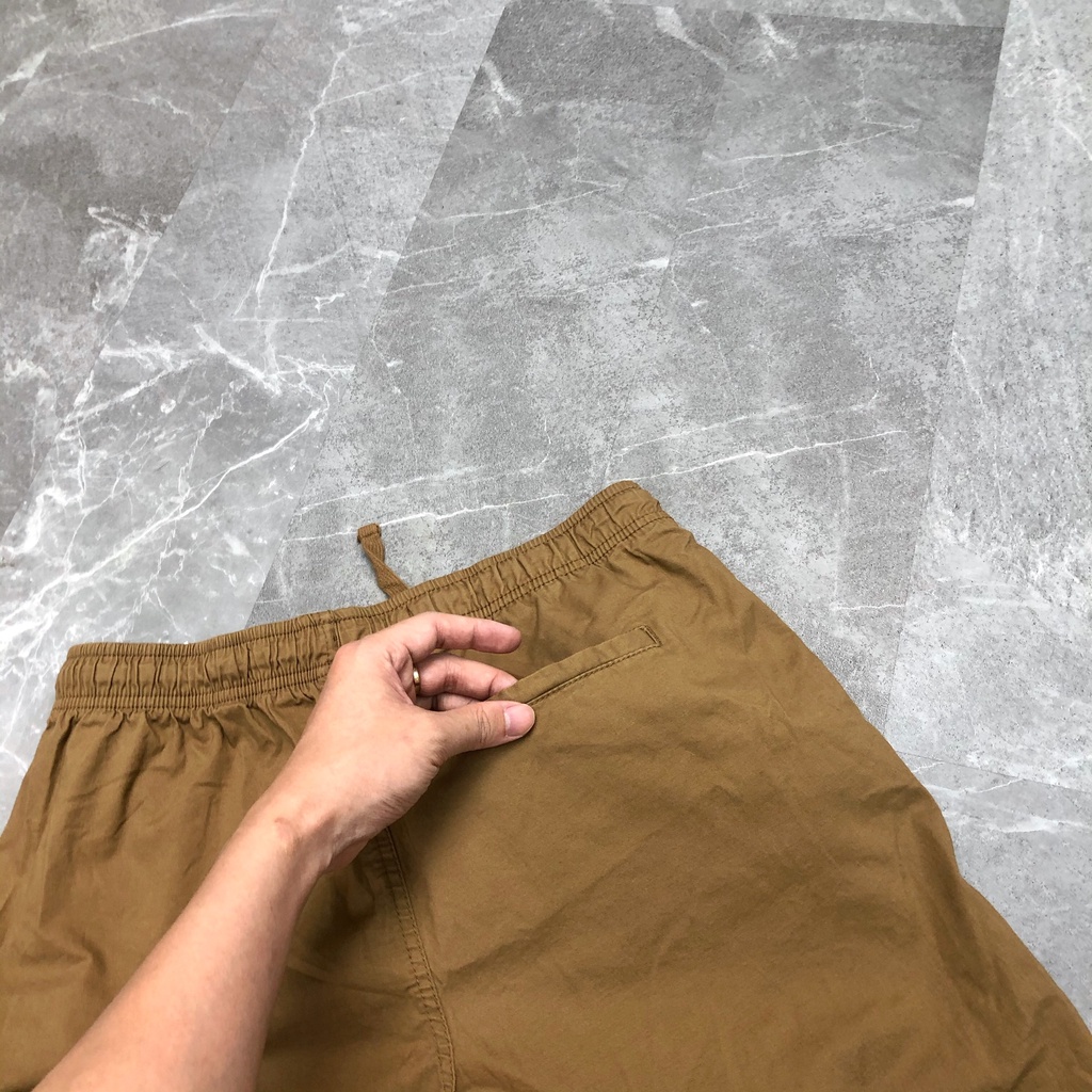 Quần short kaki BIGSIZE form ngắn cạp chun nam xuất khẩu VNXK chất kaki co dãn 4 chiều