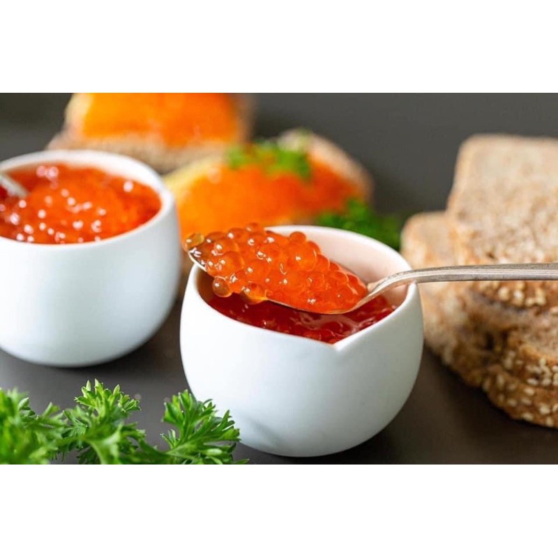 Trứng cá hồi Nga 🇷🇺 hộp sắt 140g trứng cá đỏ Nga 🇷🇺 trứng cá hồi tự nhiên | BigBuy360 - bigbuy360.vn