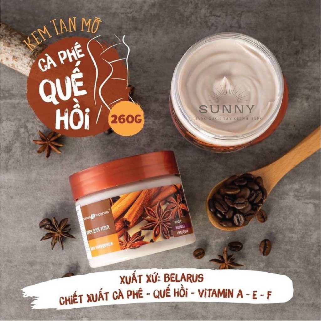 Kem tan mỡ quế hồi Nga 260g giúp loại bỏ mỡ thừa hiệu quả