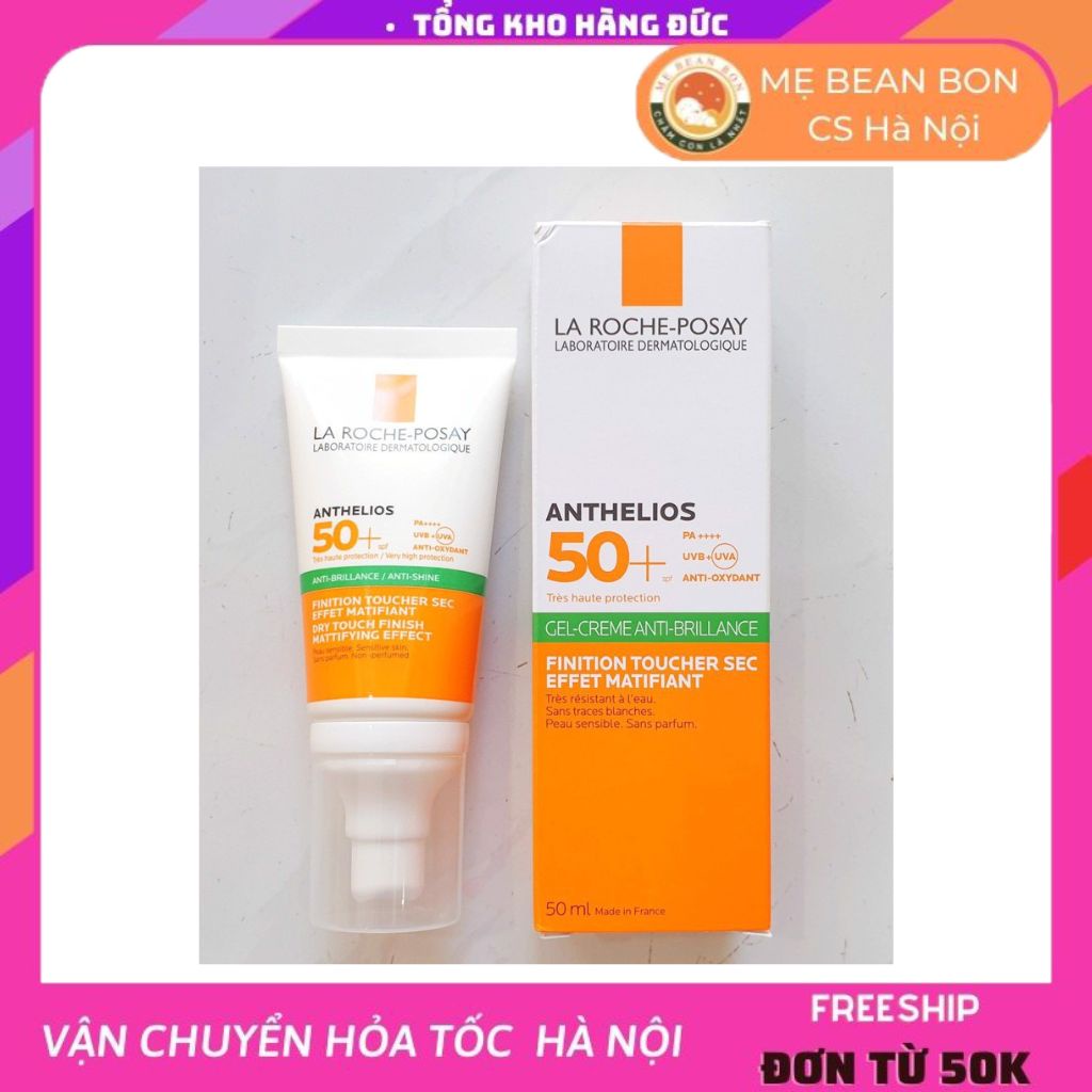 Kem Chống Nắng Pháp cho da dầu 50ml La Roche Posay Anthelios Anti-Shine Dry Touch Gel Cream SPF 50+