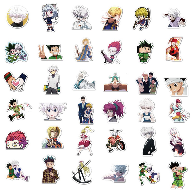 Bộ 100 miếng dán hình anime Nhật Bản chống thấm nước