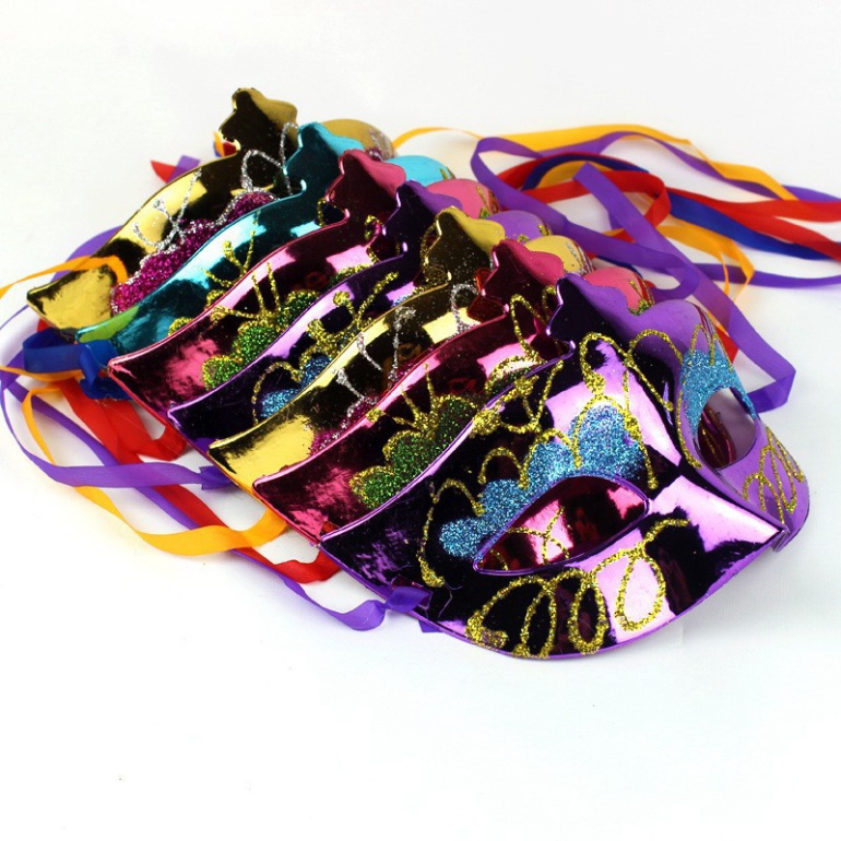 Mặt nạ lông vũ nửa mặt hóa trang cho nam và nữ-Mặt nạ hóa trang halloween,lẽ hội, bữa tiệc