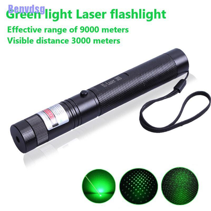 Bút laser màu xanh lá bước sóng 532nm 5000m có thể điều chỉnh 303 thích hợp cho săn bắn