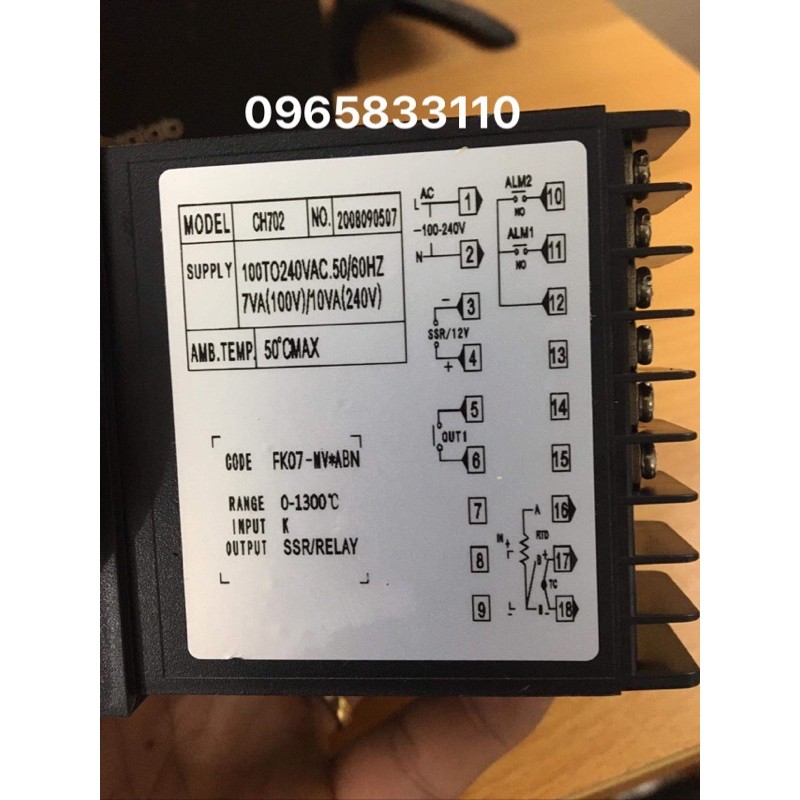 Đồng hồ điều khiển nhiệt độ Berm CH 902 .CH 702 .CH 402 .CH 102  can k 0~800 độ c