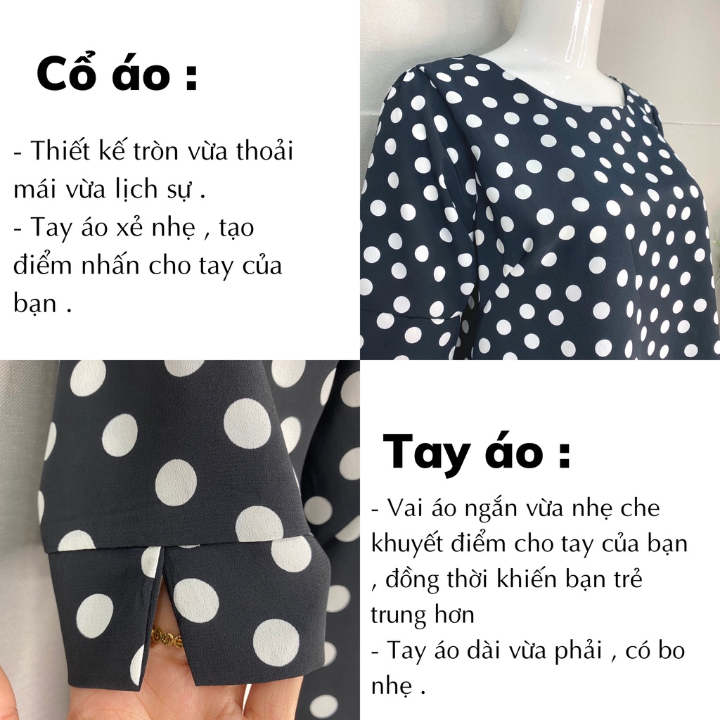 Đồ bộ trung niên cho mẹ cho bà chất vải cao cấp mịn mát, trẻ trung &amp; lịch sự - Bộ bi đen