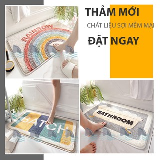 THẢM chùi chân nhà tắm/Thảm lau chân mẫu trẻ trung sợi mịn