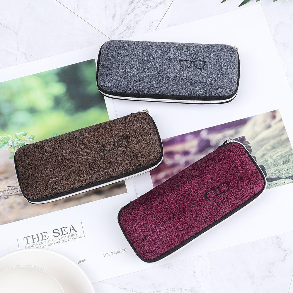 Hộp Đựng Mắt Kính Có Dây Kéo Họa Tiết Vintage Giá Đỡ