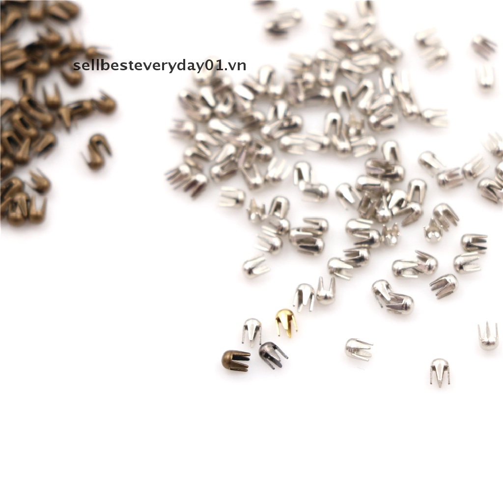 Set 100 Khoá Kim Loại Tròn Mini 2mm Làm Đồ Chơi Búp Bê