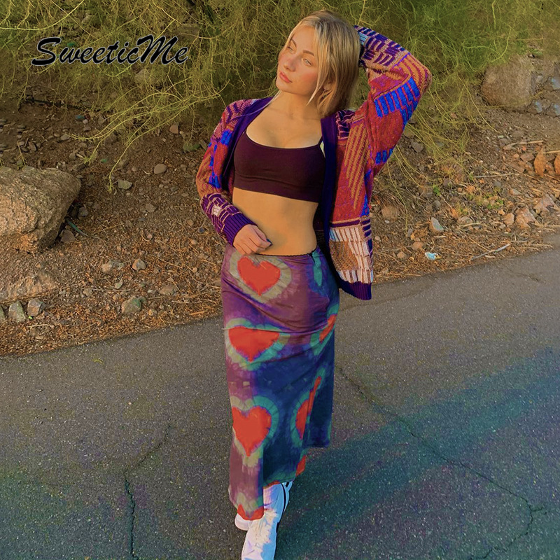 Women's 2021 New Love Printing Casual Hip Half-length Low-waist Skirt | BigBuy360 - bigbuy360.vn