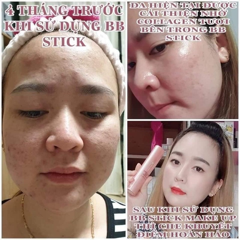 [dùng là mê nha quý zị ]Kem nền Holikey collagen Sun BB Stick 4in1 nhập khẩu hàn