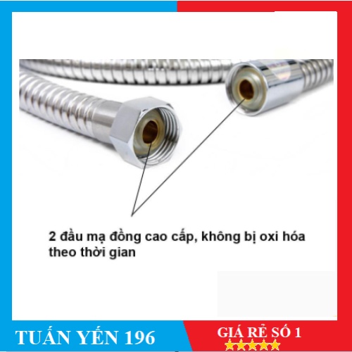 Dây bát sen cao cấp chịu áp lực cao, dài 1,2m- 1,4m, phù hợp với mọi loại sen vòi
