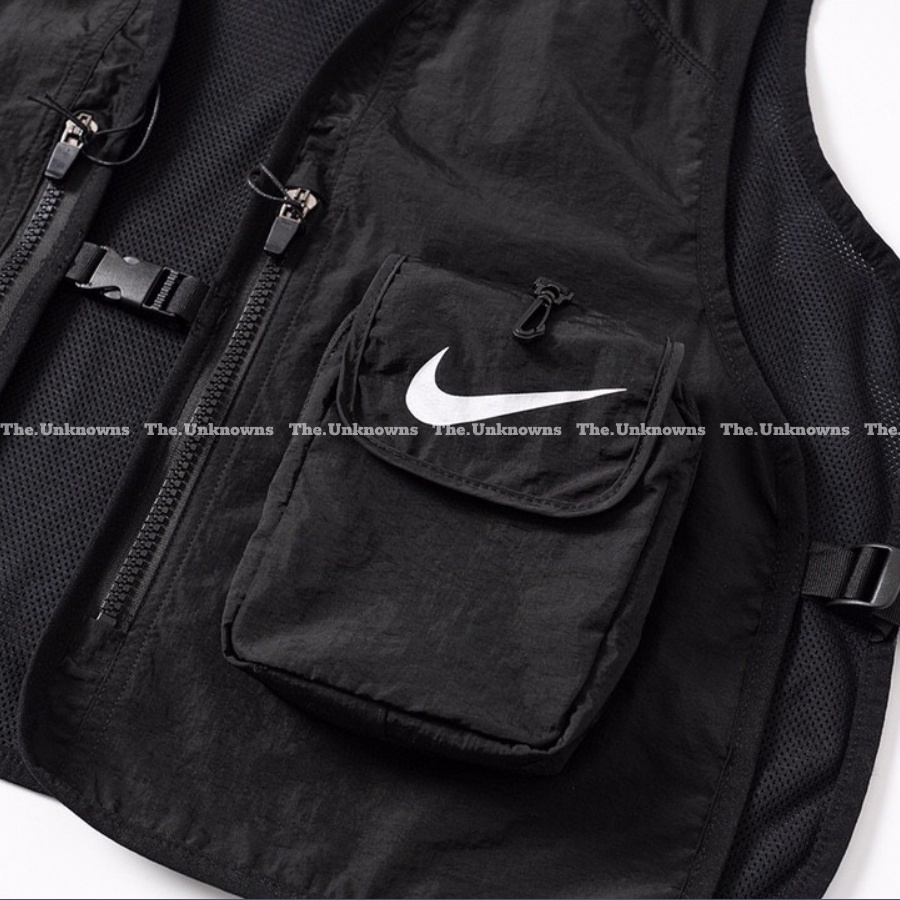 [Mirror Quaility] N!KE SWOOSH F.C TACTICAL VEST,Áo Ghi lê N!ike cao cấp full túi tag