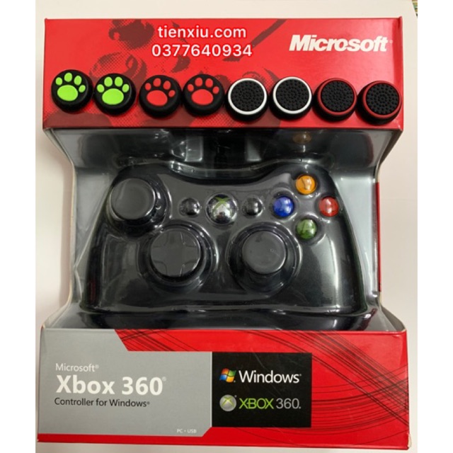Tay cầm Xbox360, tay xbox 360 có dây cho PC/Laptop tay bấm XBOX360 tay cầm chơi game Xbox