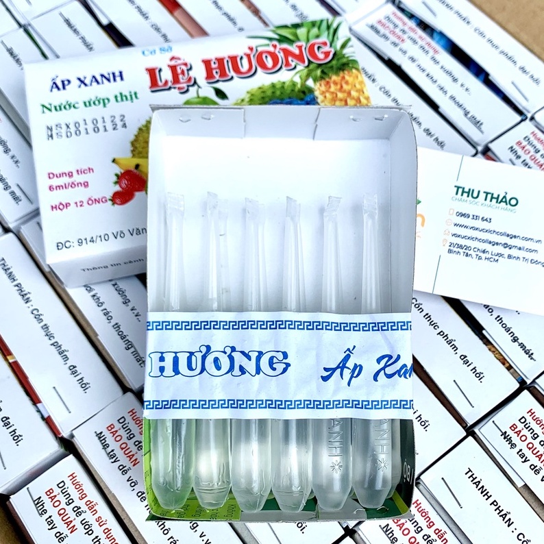 Ấp xanh Lệ Hương hộp 12 ống làm lạp xưởng, ướp thịt - Sỉ giá tốt