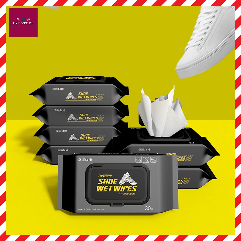 Giấy lau giày siêu sạch , khăn lau giày Sneaker đóng gói tiện dụng không hóa chất làm hại vải