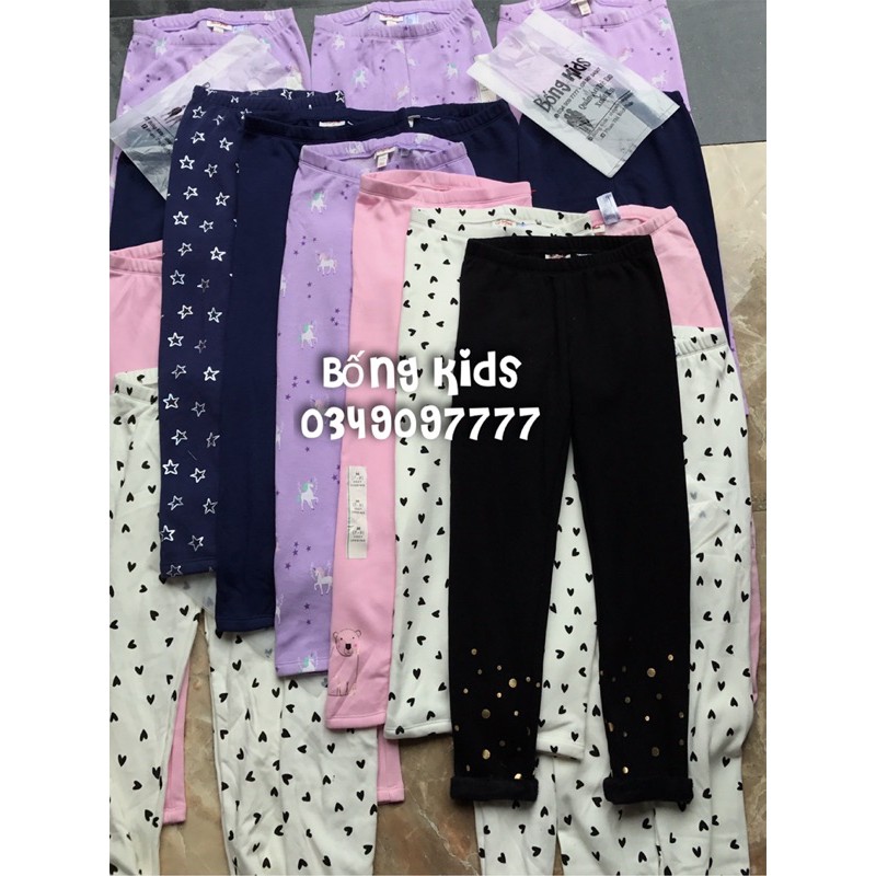 Quần Legging Bé Gái Lót Lông