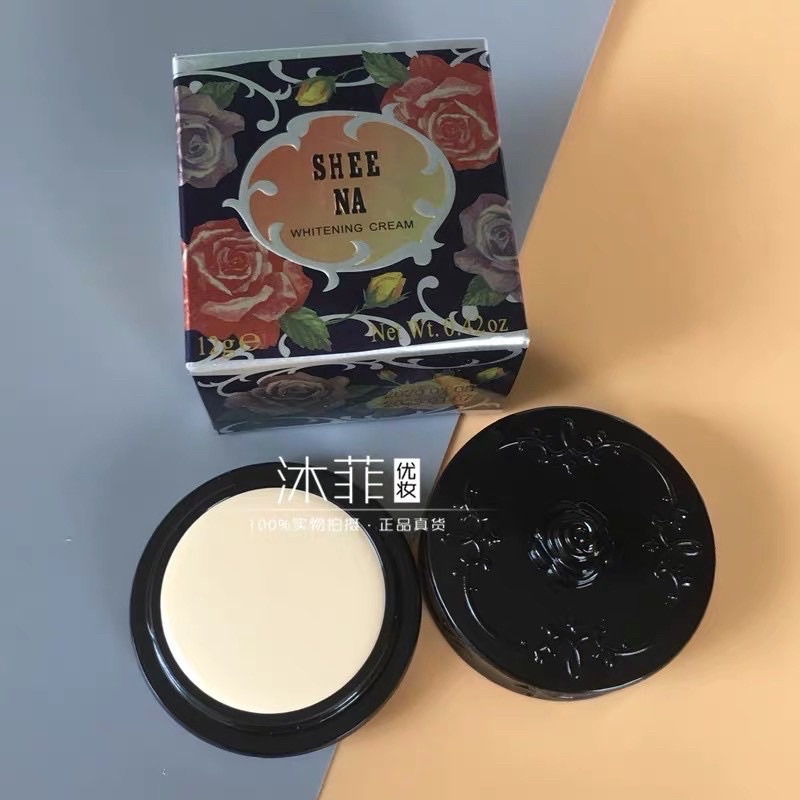 Kem dưỡng trắng da mờ nám tàn nhang SHEE NA WHITENING PEARL CREAM TAIWAN bông hồng đen - HX1654