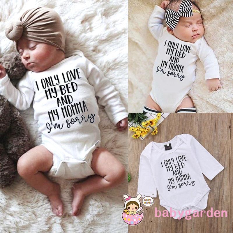 ღ♛ღFashion Newborn Baby Boy Girl Kids Romper Bodysuit Jumpsuit Clothes Outfits