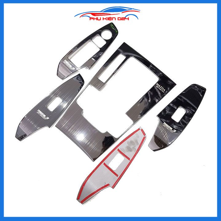 Ốp nội thất Mazda 3 2020-2021-2022-2023 vân Titan bảo vệ chống trầy xước và làm đẹp xe