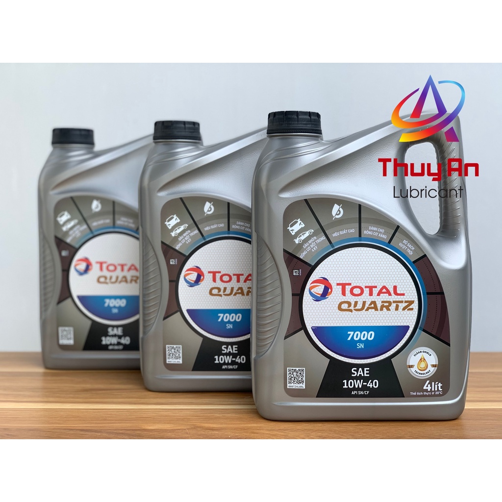 Nhớt ôtô Cao Cấp TOTAL QUARTZ 7000 SN 10W-40  - Dầu Tổng Hợp Cao Cấp Dành Cho Động Cơ Xăng & Diesel