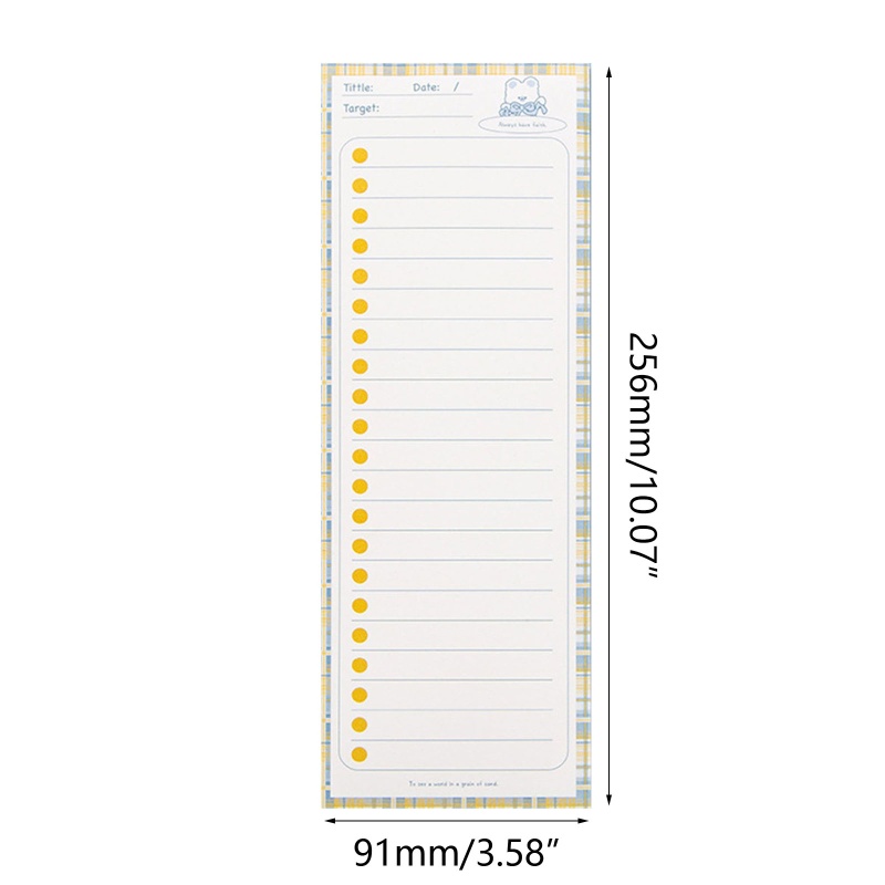 Seng Set 50 Tờ Giấy Ghi Chú Mini Bỏ Túi Lên Kế Hoạch Hàng Ngày Cho Học Sinh / Người Lớn