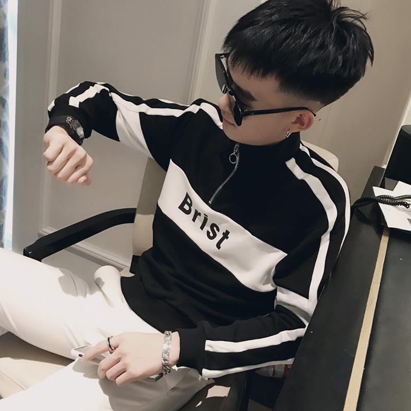 Áo Thun Nam Dài Tay Cổ Tròn Thời Trang Hàn