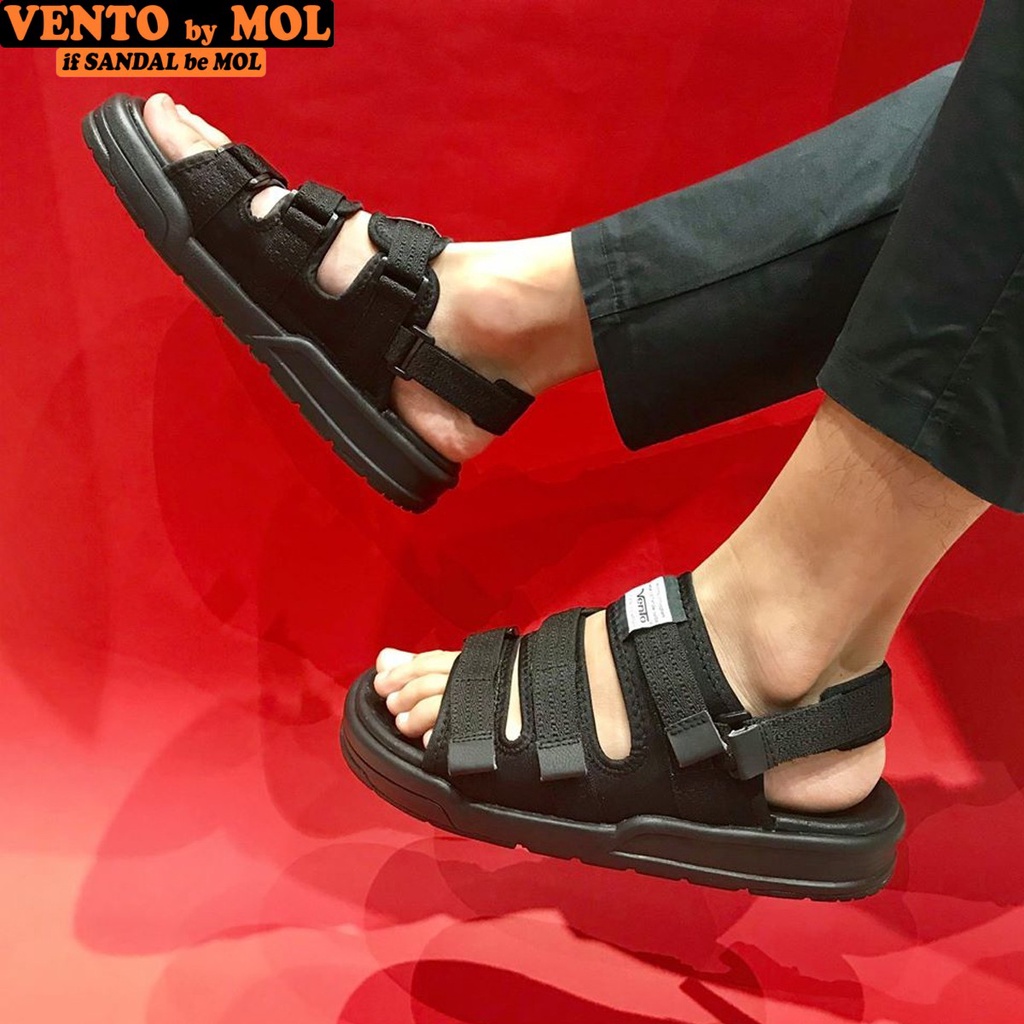 Giày sandal Vento unisex nam nữ 3 quai ngang có quai hậu tháo rời cho cặp đôi mang đi học đi biển du lịch NV1001